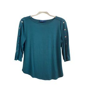 Apt. 9 Blue-Green Top Size Medium